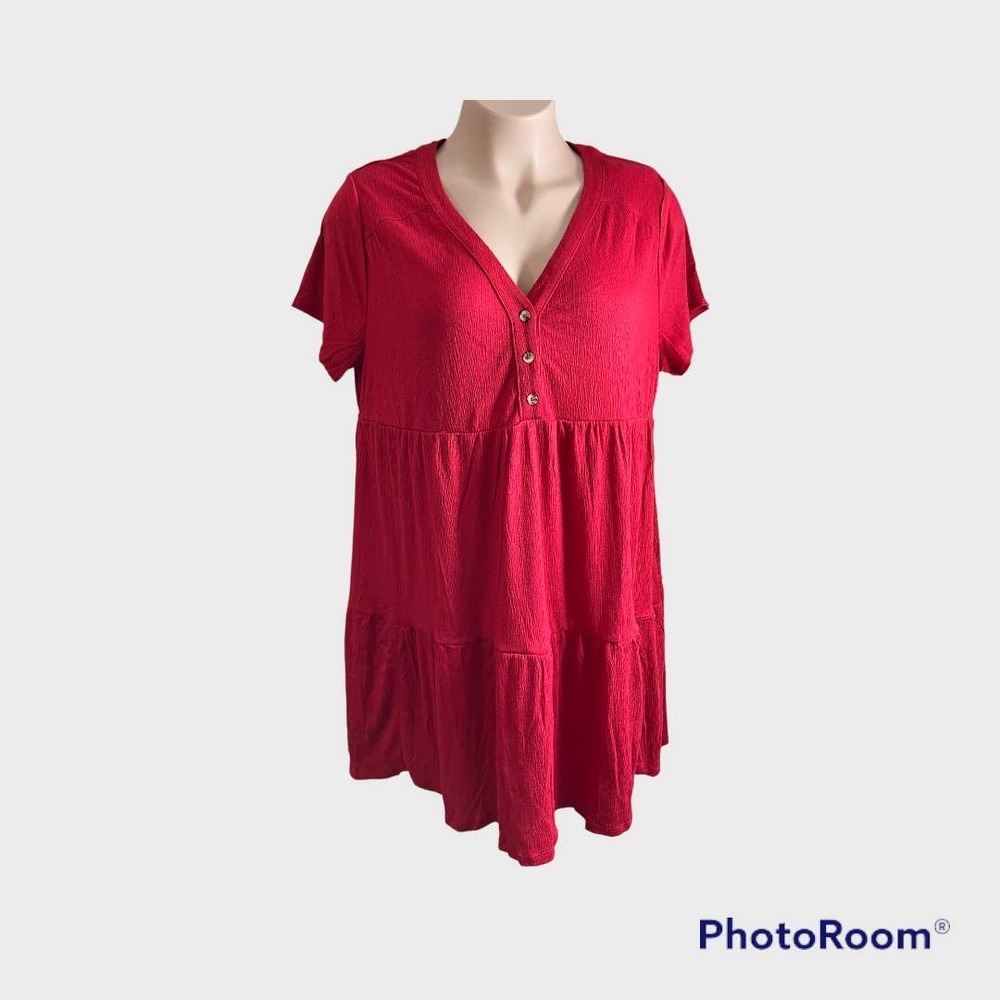 New Knox Rose Red Dress 1X